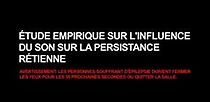 Etude empirique sur l'influence du son sur la persistance rétinienne (2011)