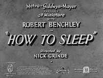 How to Sleep (Short 1935) (1935)