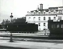 Panorama de l'arrivée en gare de Perrache pris du train (1896)