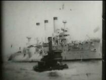 The Fleet Steaming Up North River (Short 1898) (1898)